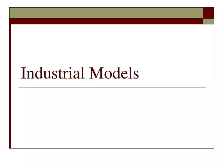 industrial models
