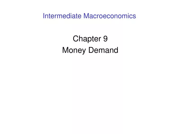 intermediate macroeconomics