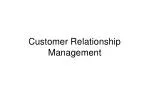 Customer Relationship Management - slide 1