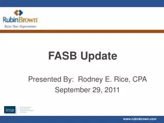 FASB Update