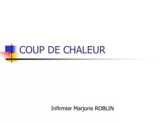 coup de chaleur