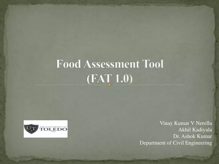 food assessment tool fat 1 0