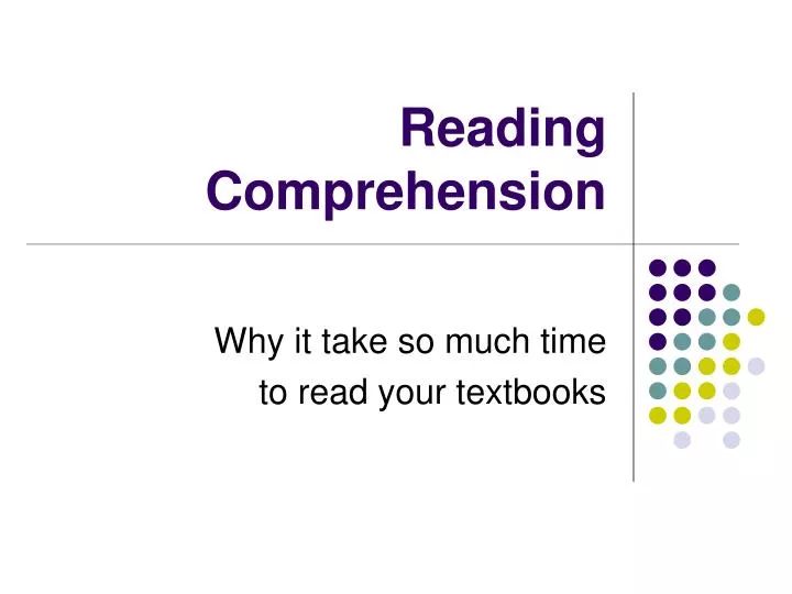 reading comprehension