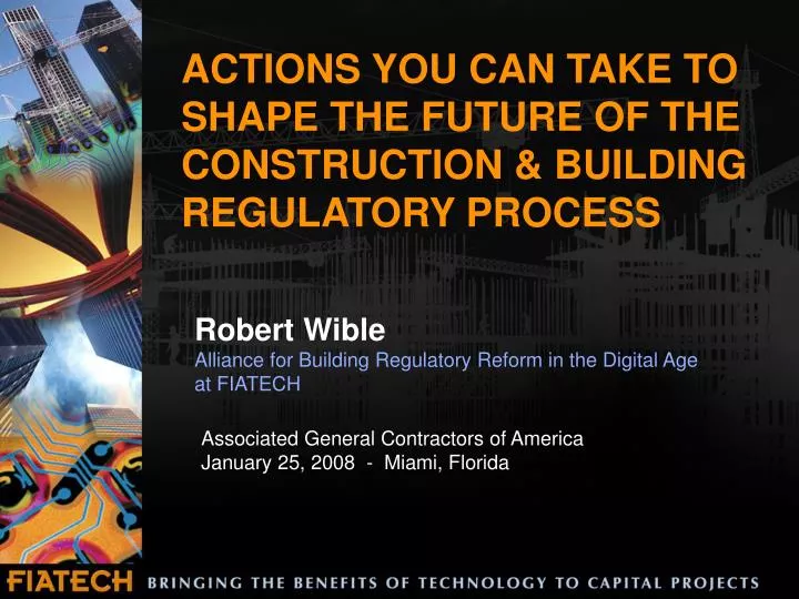 actions you can take to shape the future of the construction building regulatory process