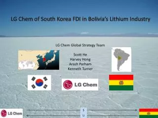 LG Chem of South Korea FDI in Bolivia’s Lithium Industry