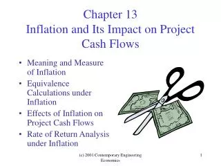 Chapter 13 Inflation and Its Impact on Project Cash Flows