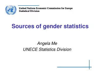 Sources of gender statistics