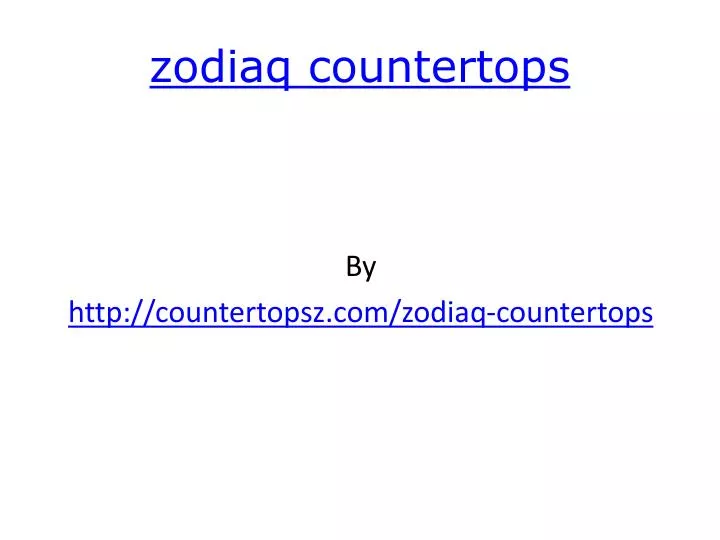 zodiaq countertops