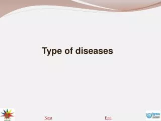 Type of diseases