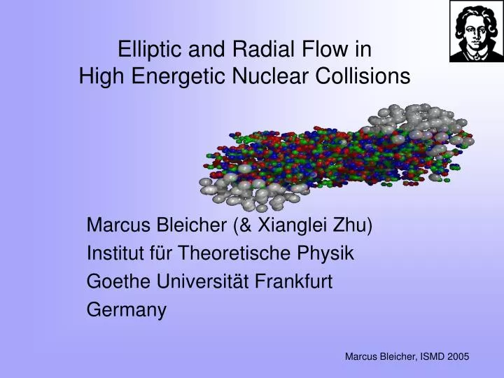 elliptic and radial flow in high energetic nuclear collisions