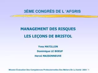 3 me congr s de l afgris