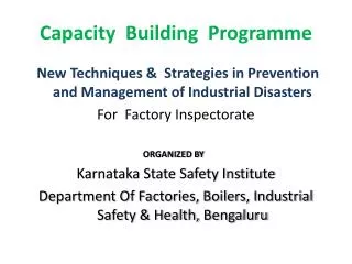 Capacity Building Programme