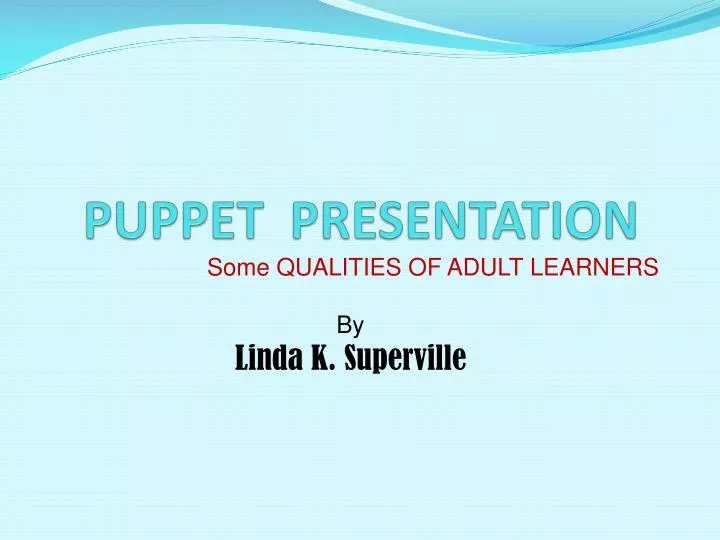 puppet presentation