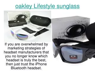 oakley Lifestyle sunglass