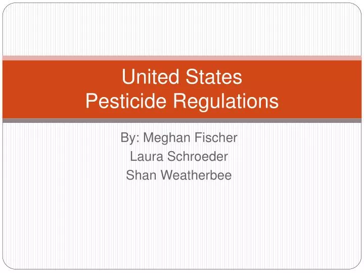 united states pesticide regulations