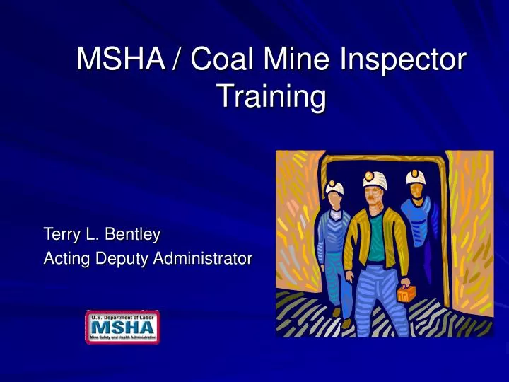 msha coal mine inspector training