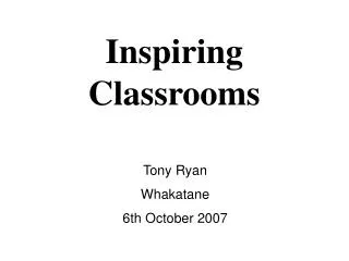 Inspiring Classrooms