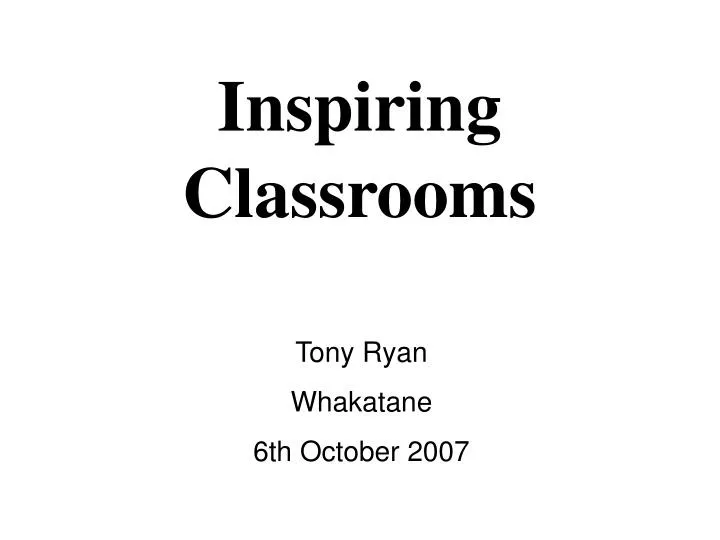 inspiring classrooms