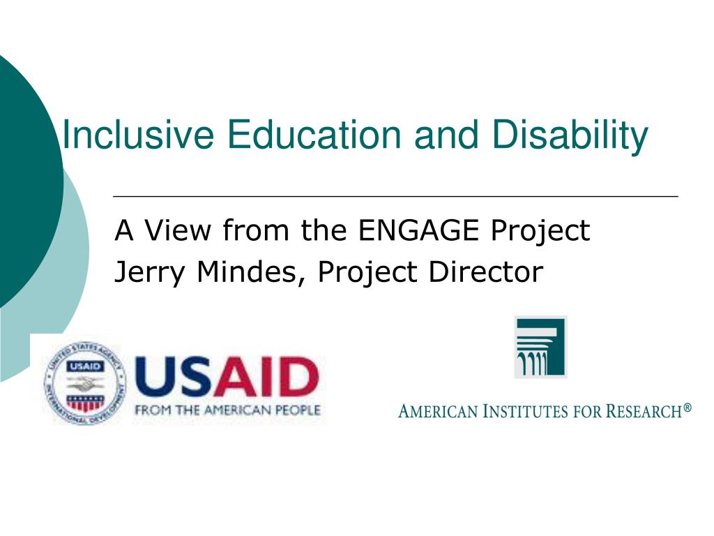 PPT - Inclusive Education and Disability PowerPoint Presentation, free ...