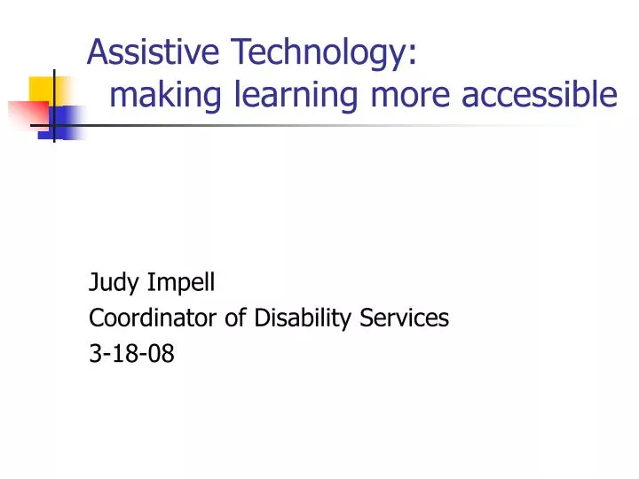 assistive technology making learning more accessible