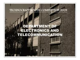 TECHNOCRAFT BOOTH COMPETITON 2009