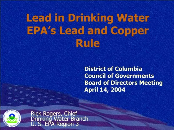 lead in drinking water epa s lead and copper rule