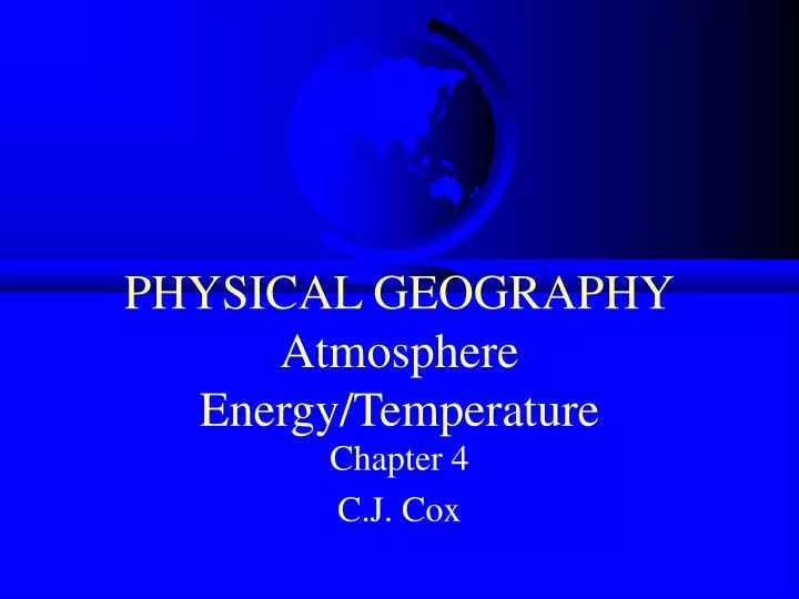 physical geography atmosphere energy temperature