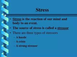 Stress