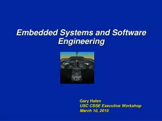 Embedded Systems and Software Engineering