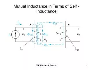 Mutual Inductance in Terms of Self - Inductance