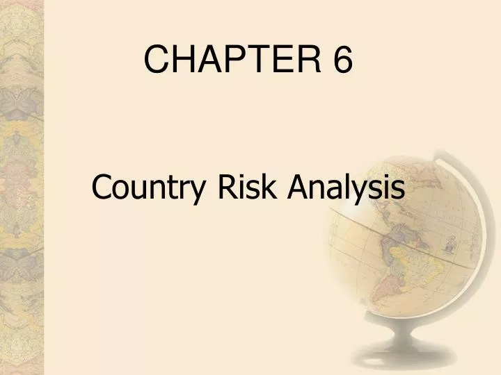 country risk analysis
