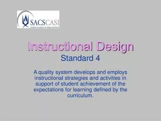 Instructional Design Standard 4