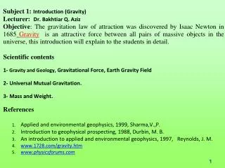 Gravity &amp; Magnetic