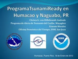 ProgramaTsunamiReady en Humacao y Naguabo , PR