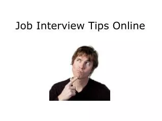 Job Interview Tips Online