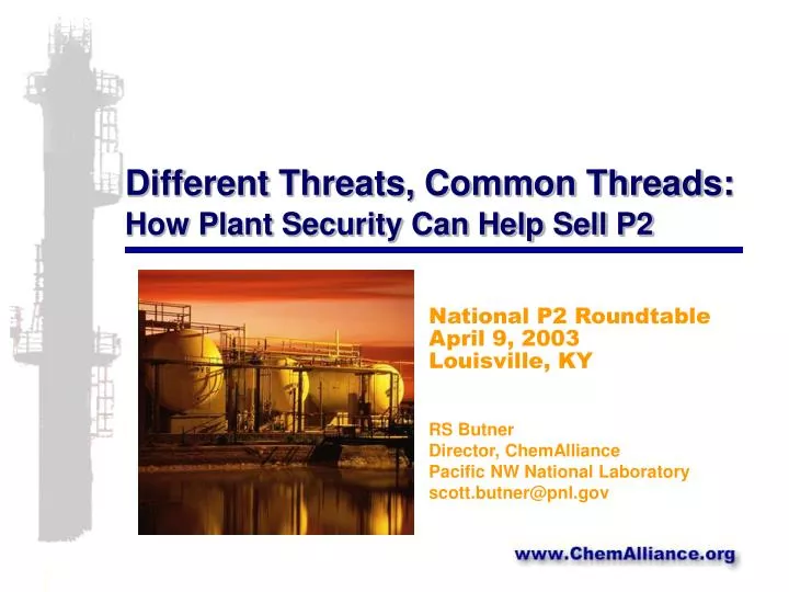 different threats common threads how plant security can help sell p2