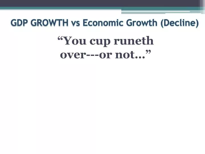 gdp growth vs economic growth decline