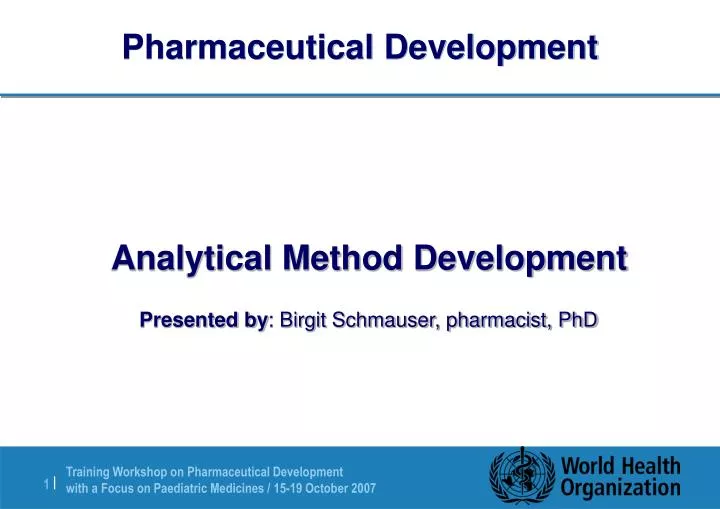 pharmaceutical development
