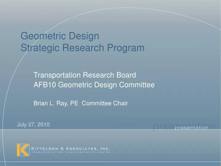 geometric design strategic research program