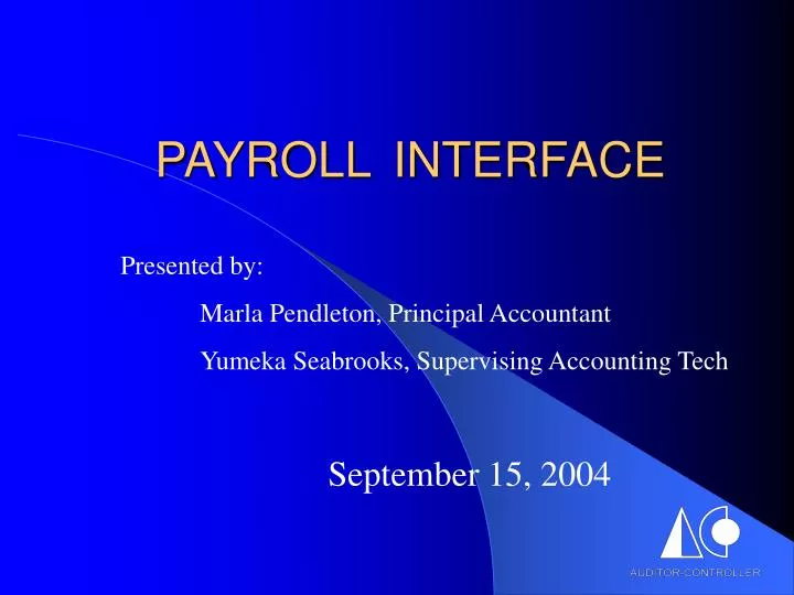 payroll interface
