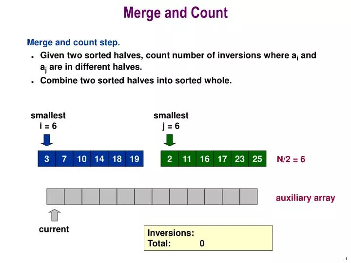 merge and count