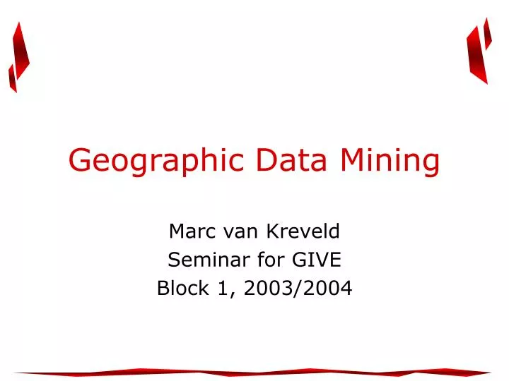 geographic data mining