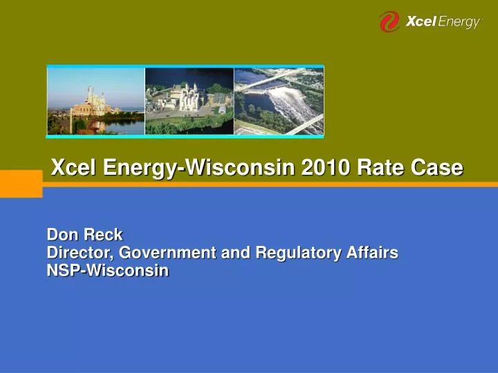 xcel energy wisconsin 2010 rate case