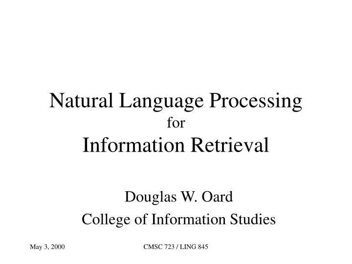 natural language processing for information retrieval