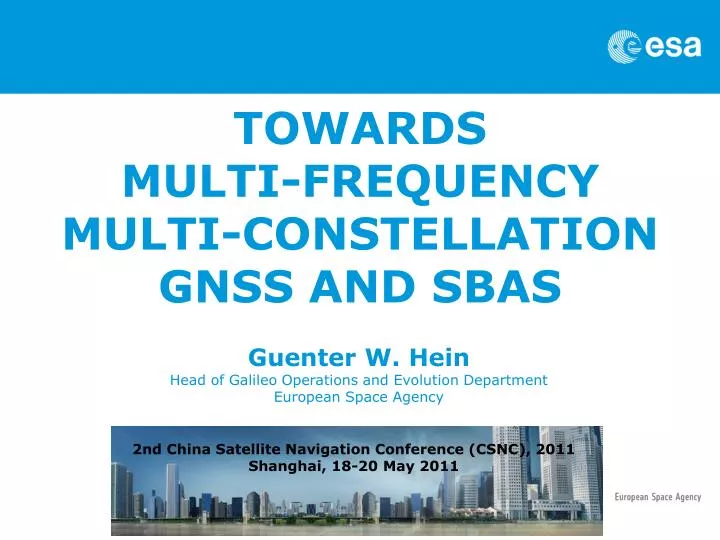 towards multi frequency multi constellation gnss and sbas