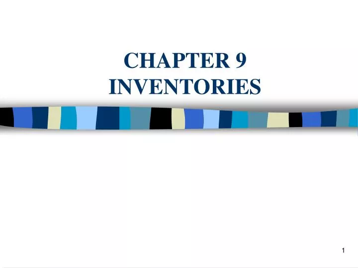 chapter 9 inventories