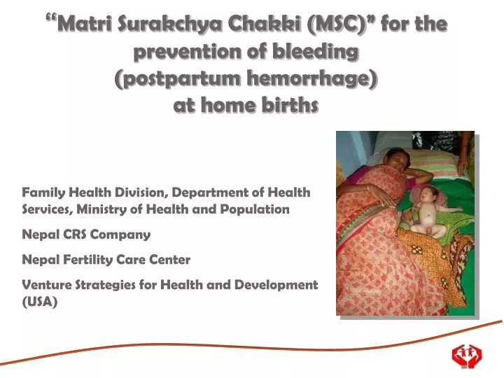 matri surakchya chakki msc for the prevention of bleeding postpartum hemorrhage at home births