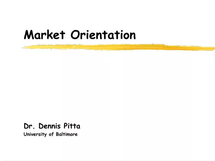 market orientation