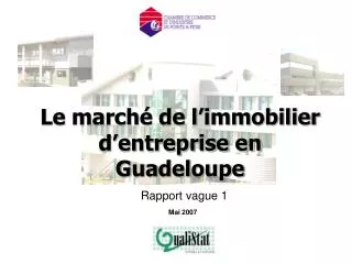 Le marché de l’immobilier d’entreprise en Guadeloupe