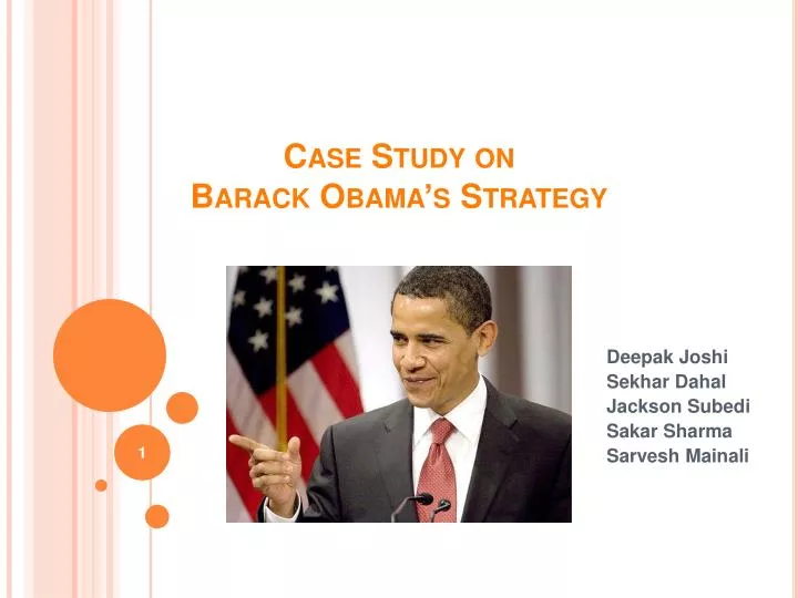 case study on barack obama s strategy